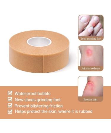 Mcvcoyh Heel Grip Tape 2 x 500cm | Foot Care Sticker for Blister Prevention | Adhesive Protector Pads for Toe/Finger | Yellow - Buy Online on GoSupps.com