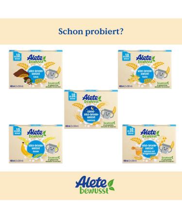 Alete Baby Food Milk-Cereal Biscuit Meal - 400ml Ready-to-Drink Meals for 10+ Months - Practical Alternative to Porridge - International Shipping - Buy Online on GoSupps.com