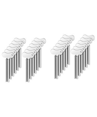 Pteanecay 24 Metal Tube Squeezer Toothpaste Squeezer Metal Tube Roller Paint Squeeze Gadget
