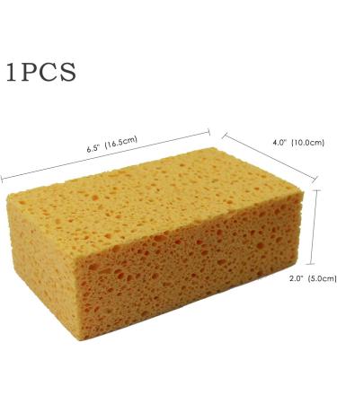JK SP-T50 Large Eco-Friendly Cellulose Sponge - Boat, Car, and Commercial Cleaning - 6.5x4x2 Inch - Pack of 1 - Buy Online on GoSupps.com