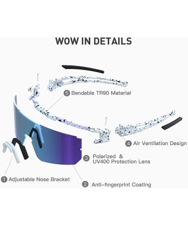 G2RISE Polarized Sunglasses | UV Protection for Driving, Fishing & Sports | Trendy Men Women Sunglasses - Blue - Buy Online on GoSupps.com