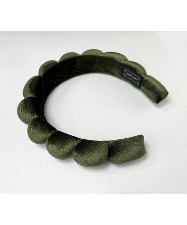 Atvscay Spa Fashion Headband: Army Green Terry Towel Cloth Hairband for Makeup and Skincare - Buy Online on GoSupps.com