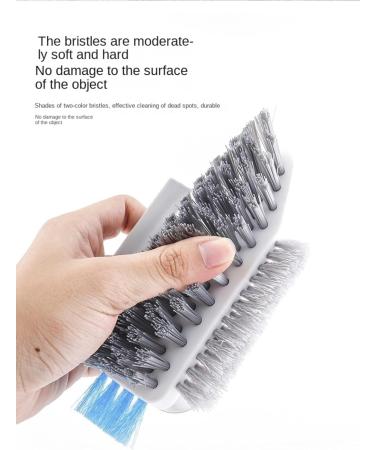 Gap Brush Floor Brush Scraping Brush Bathroom Floor Brush Bathroom Corner Gap Toilet Cleaning Brush White Gray - Buy Online on GoSupps.com