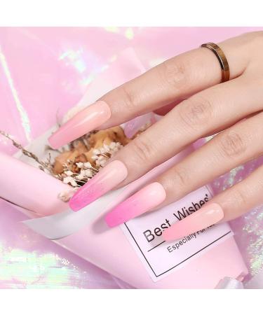 Warm Girl 120g Acrylic Nail Powder - Transparent Pink & White - Nail Extension & Art Supplies - Buy Online on GoSupps.com