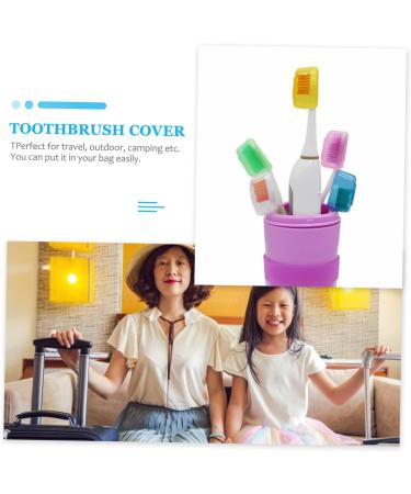 FRCOLOR 30-Piece Toothbrush Dust Cover Set | Dustproof Toothbrush Protectors & Caps for Travel & Home Use - Buy Online on GoSupps.com