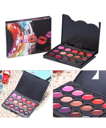 15 Colors Lip Palette - Durable Professional Makeup Set for Daily Use | Perfect for All Skin Tones - Buy Online on GoSupps.com