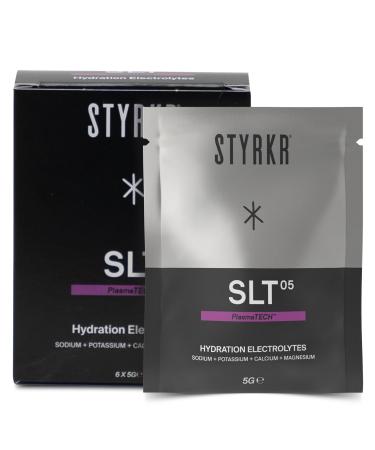 Electrolytes Sachets by Styrkr - Pack of 6 Electrolytes Powder Sachets - Approved by Endurance Atheletes - Advanced Quad-Blend Formulation - SLT05 6X Pack