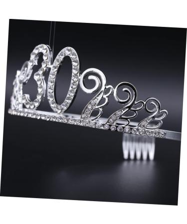 1 Set Birthday Tiara Headband Headbands Women Belt Rhinestone Headband Rhinestone Headpiece Ladies Suits Birthday Party Decorations Plain Sash Fabulous Sash Beauty Make up Decorate - Buy Online on GoSupps.com