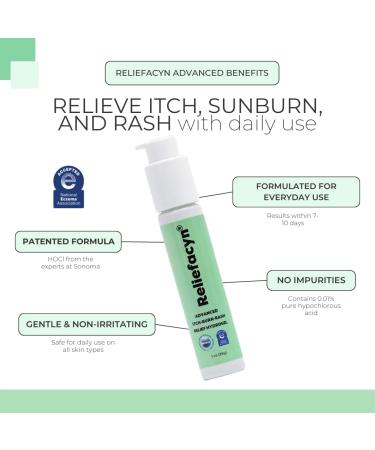 Sonoma Pharmaceuticals Reliefacyn Hydrogel | Soothes Itch Rash & Skin Irritation | Safe for All Skin Types - Fast International Shipping - Buy Online on GoSupps.com