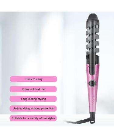 Hair Curling Wand | Portable Curling Wand | Automatic Hair Curler Hair Straightener and Curler 2 in 1 Curling Iron for Hair Styling Pink US - Buy Online on GoSupps.com