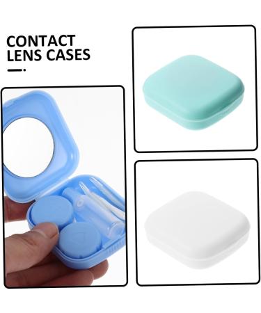Homsfou Colored Contact Lens Container Kit | Shiny Frame Travel Case & Storage Box | International Shipping Available - Buy Online on GoSupps.com