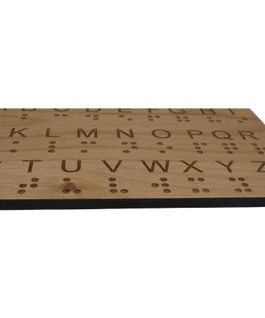 Braille Alphabet Board - Great for Teaching Braille to Sighted Individuals and Escape Rooms Games - Buy Online on GoSupps.com