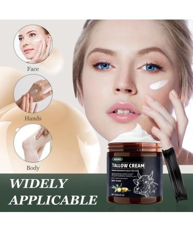 WAWJ Beef Tallow Skincare Organic Beef Tallow Cream Tallow Balm Pure Grass-Based Beef Tallow Cream Organic Beef Tallow for Face and Body Moisturizing Smooth Skin - Buy Online on GoSupps.com