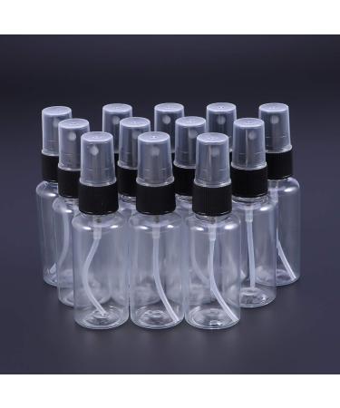 UEETEK 12pcs 30ml Portable Travel Spray Bottles Fine Mist Clear Plastic - Ideal for Travel & Toiletries - Buy Online on GoSupps.com