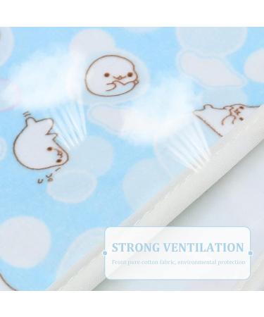 2pcs Waterproof Baby Changing Pad Set - Breathable & Leak-Proof Mat for Toddlers - Yellow Blue - Buy Online on GoSupps.com