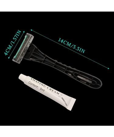 Buy Kheoxusa 3 Blade Disposable Razors - 50 Pack Individually Wrapped for Hotel Airbnb & Travel - Buy Online on GoSupps.com