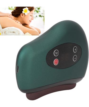 12-Speed Heated Gua Sha Massager - Red Bian Stone for Anti-Aging & Muscle Relaxation | International Shipping - Buy Online on GoSupps.com