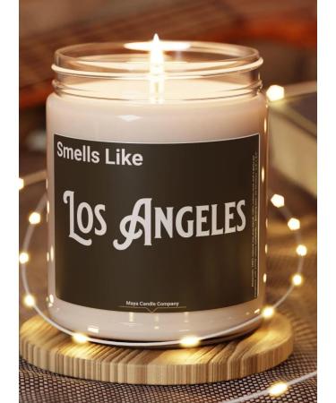 9 oz Scented Candle - Los Angeles Inspired Scents | Natural Soy Wax | Eco-Friendly Gift | Hand-Poured | 7 Unique Fragrances Available - Buy Online on GoSupps.com