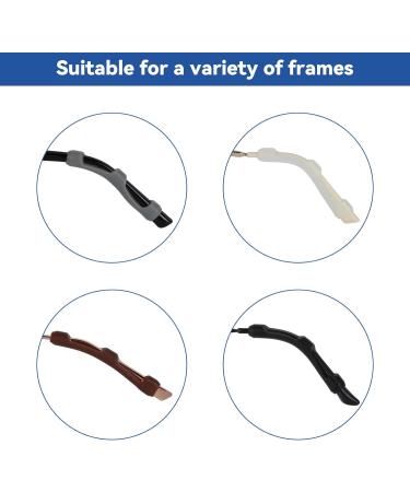 Zefan Glasses Bracket Cover with 20 Pairs Non-Slip Silicone Pads | Anti-Slip Sports & Reading Glasses Accessories in Multiple Colors - Buy Online on GoSupps.com