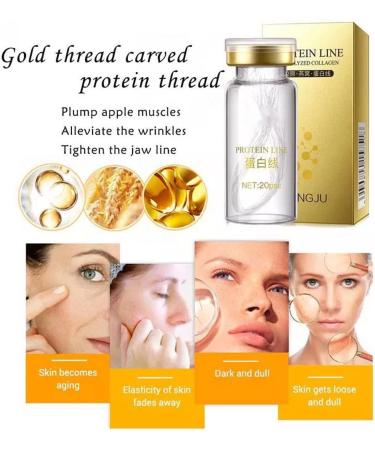 Soluble Protein Thread Lifting and Nano Gold Essence Combination Set Absorbable Collagen Thread for Face Lift (Suit) - Buy Online on GoSupps.com