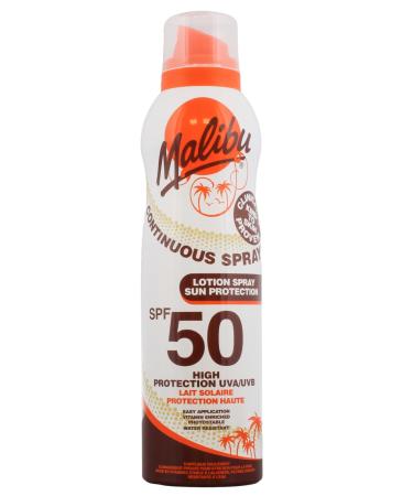 Malibu Sun SPF 50 Continuous Lotion Spray Sunscreen High Protection Vitamin Enriched Water Resistant 175ml