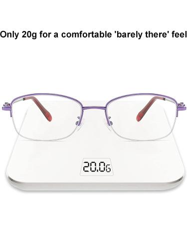 BAFAFA +2.5 Red Reading Glasses with Case - Blue Light Blocking Spring Hinge for Men & Women - Buy Online on GoSupps.com