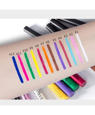 Allbesta 12 Colors Liquid Eyeliner Set - Matte Waterproof Makeup Precise Rainbow Eyeliner Pens (12pcs) - Shop Internationally - Buy Online on GoSupps.com
