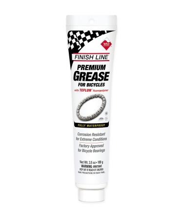 Finish Line Premium Grease made with Teflon Fluoropolymer, 3.5 Ounce 3.5 oz Tube
