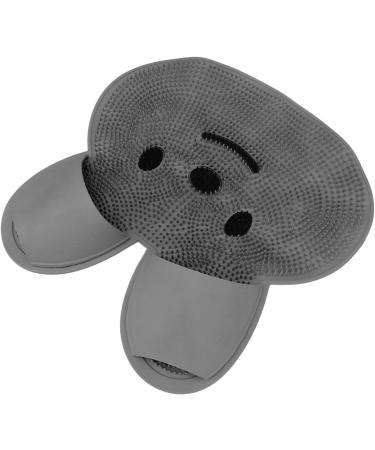 Shower Foot Cleaner Pad - Silicone Non-Slip Foot Scrubber Mat | Easy to Clean Gray Home Essential - Buy Online on GoSupps.com