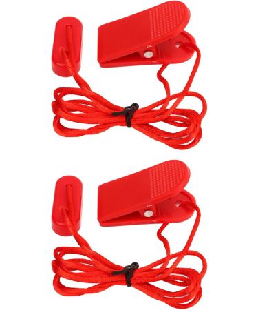 2pcs Treadmill Safety Key Replacement Red Treadmill Magnet Security Lock for Emergency Stop - Buy Online on GoSupps.com