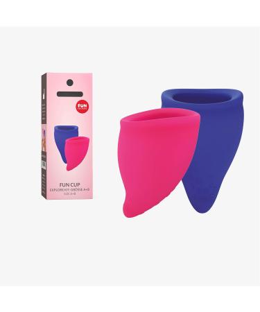Fun Factory Period Cup Set | 2 Menstrual Cups (Size A+B) | Reusable & Eco-Friendly | 100% Medical Silicone - Multicolor - Buy Online on GoSupps.com