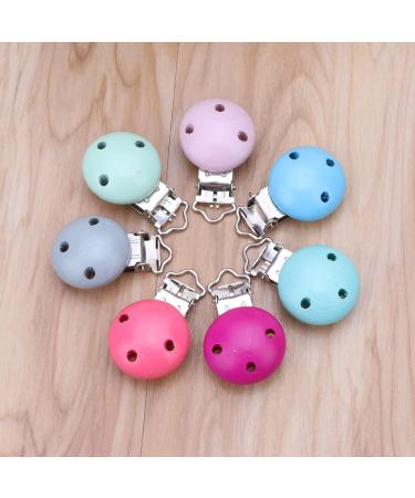 Furu Universal Clip - Sweet Pacifier Clips | 5-Pack Metal & Wood Baby Pacifier Holders for Infants - Buy Online on GoSupps.com