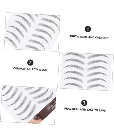DRESSOOS Eyebrow Sticker 3 Sheets Waterproof Eyebrow Stickers Caboodle Eyebrows Eyebrow Tattoos Stickers 3d Cosmetic Make up - Buy Online on GoSupps.com