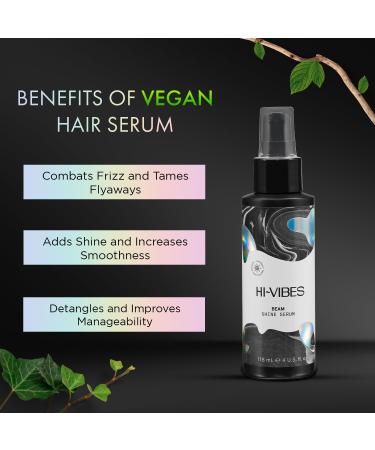 MOEHAIR Hi-Vibes Beam Shine Serum - Vegan Frizz Control & Shine | Maracuja & Argan Oil | Paraben & Sulfate Free | 4 Fl. Oz - Buy Online on GoSupps.com