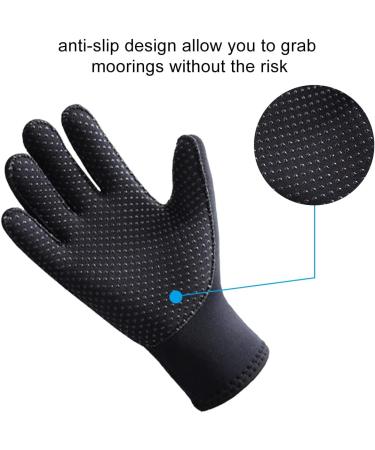 DIVE & SAIL Diving Gloves 3mm Neoprene Wetsuit Gloves for Men Women Anti Slip Flexible Neoprene Gloves Thermal for Diving Snorkeling Paddling Surfing Kayaking GLOV1127 black Large - Buy Online on GoSupps.com