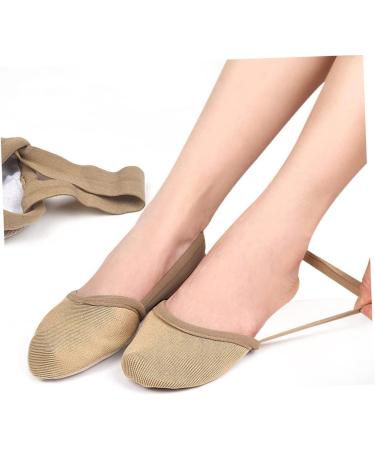 NOLITOY Invisible Toe Sleeve Half Palm Jazz Shoes - Gold Women's Heels Ballet Foot Pads & Non-Slip Insoles for Men & Girls - Buy Online on GoSupps.com