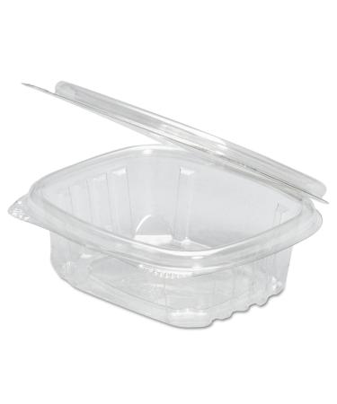 AD64 Genpak 64oz Deli Cont Clr Hng 200 8-1/16''x 8''x 3-1/4''