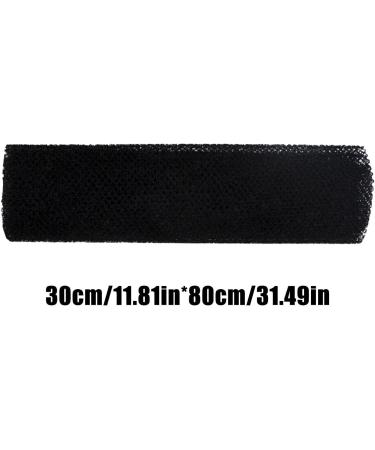 Fukamou Long Net Bath Sponge Nylon Mesh African Mesh Cloth Shower Net Scrubber | Elastic Bath Sponges for Dead Skin Removal Daily Use Black - Buy Online on GoSupps.com