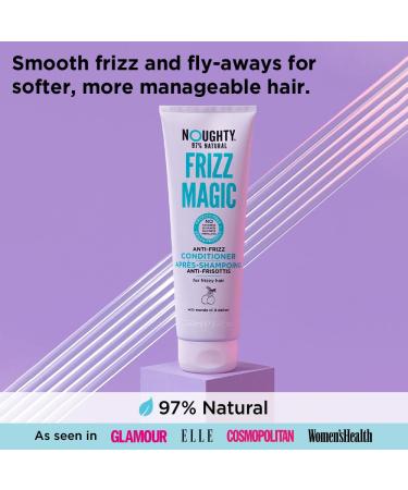 NOUGHTY Frizz Magic Conditioner - 97% Natural Anti-Frizz & Moisture for Curly/Wavy Hair | Sulfate-Free Vegan Hair Care 250ml - Buy Online on GoSupps.com