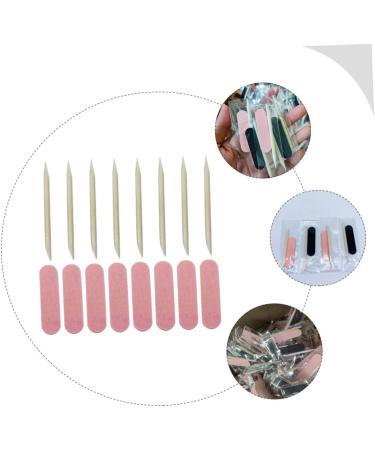 Beavorty 100 Sets Manicure Tools Set Wooden Nail Pick Nail Art Files Buffering Files Manicure Stick Manicure File Wood Nail Sticks Rough Mini Nail Files and Orange Sticks Care Shaping File - Buy Online on GoSupps.com