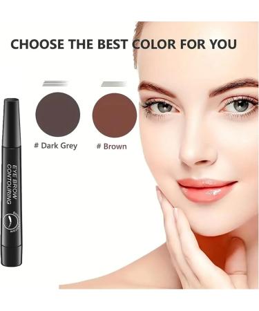 2PCS Glowly Secret - Glowly Secret Eyebrow Pen 2024 New Magic Eyebrow Pencil Magical Precise Waterproof Brow Pen Eyebrow Contouring Pen Waterproof and Smudge-Proof (Dark Brown 2pcs) - Buy Online on GoSupps.com