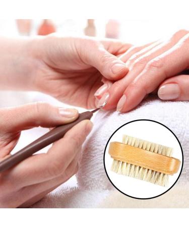 Wooden Nail Brushes Cleaning Bristle Nail Brushes Manicure Pedicure Nail Scrubber Double-sided for Fingernail Toenail Manicure Pedicure Nail Scrubber - Buy Online on GoSupps.com