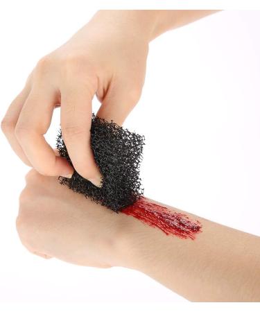Halloween Makeup Sponge Black Christmas Sponge Blood Scar Wound Cosplay Sponge Modelling Art for Halloween Party (Thick Hole) 1 unit (Confezione da 1) - Buy Online on GoSupps.com