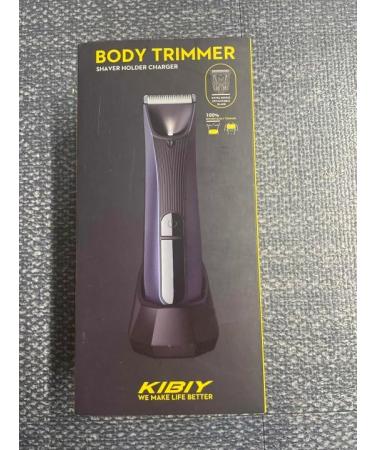 Men's Electric Body Groomer & Pubic Hair Trimmer | Waterproof, LED Light, Replaceable Ceramic Blade Heads, Recharge Dock | Blue - Buy Online on GoSupps.com