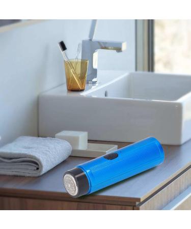 Mini Electric Shaver for Men - Portable & Rechargeable Low Noise Travel Shaver (Blue - Buy Online on GoSupps.com