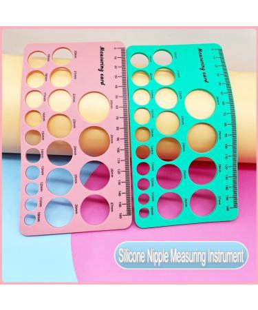 Nipple Ruler 4 Pcs Nipple Measurement Tool Measuring Card Template for Breast Pump Size Soft Silicone Flange Size for Nipples Flange Size Measure for Nipples -Breastfeeding Essential for New Moms - Buy Online on GoSupps.com
