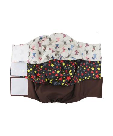 Hisprout Male Dog Diapers Reusable Washable Durable Absorbent Cloth Puppy Diaper Pants(DDMXL02) XL Star&Dog - Buy Online on GoSupps.com