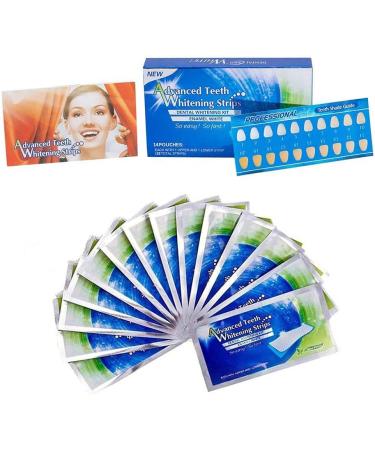 Advanced Teeth Whitening Strips 28 Count - Compare to Major Brands and Save | Top Whitening Strips - Buy Online on GoSupps.com