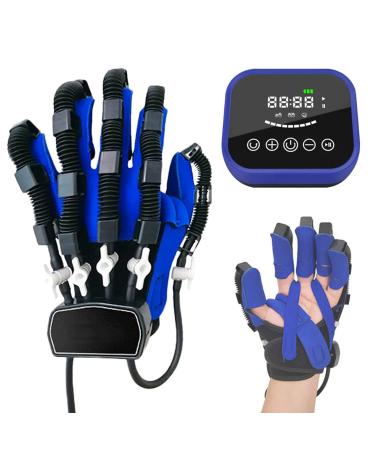 lxiluv Rehabilitation Robot Gloves Hemiplegia Finger Rehabilitation Trainer Robot Gloves with Remote Control/Single Finger Training XL-lefthand XL lefthand