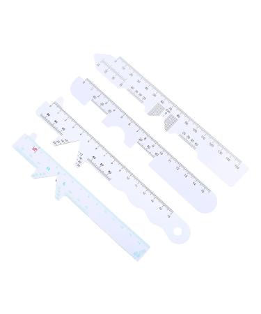 4-Piece White PD Lineal Pupillometer Tool for Prescription Glasses - Accurate PD Measurement Ruler - Buy Online on GoSupps.com